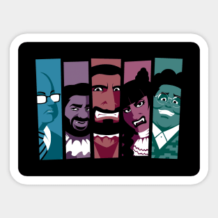 What We Do in the Shadows colourblocks Sticker